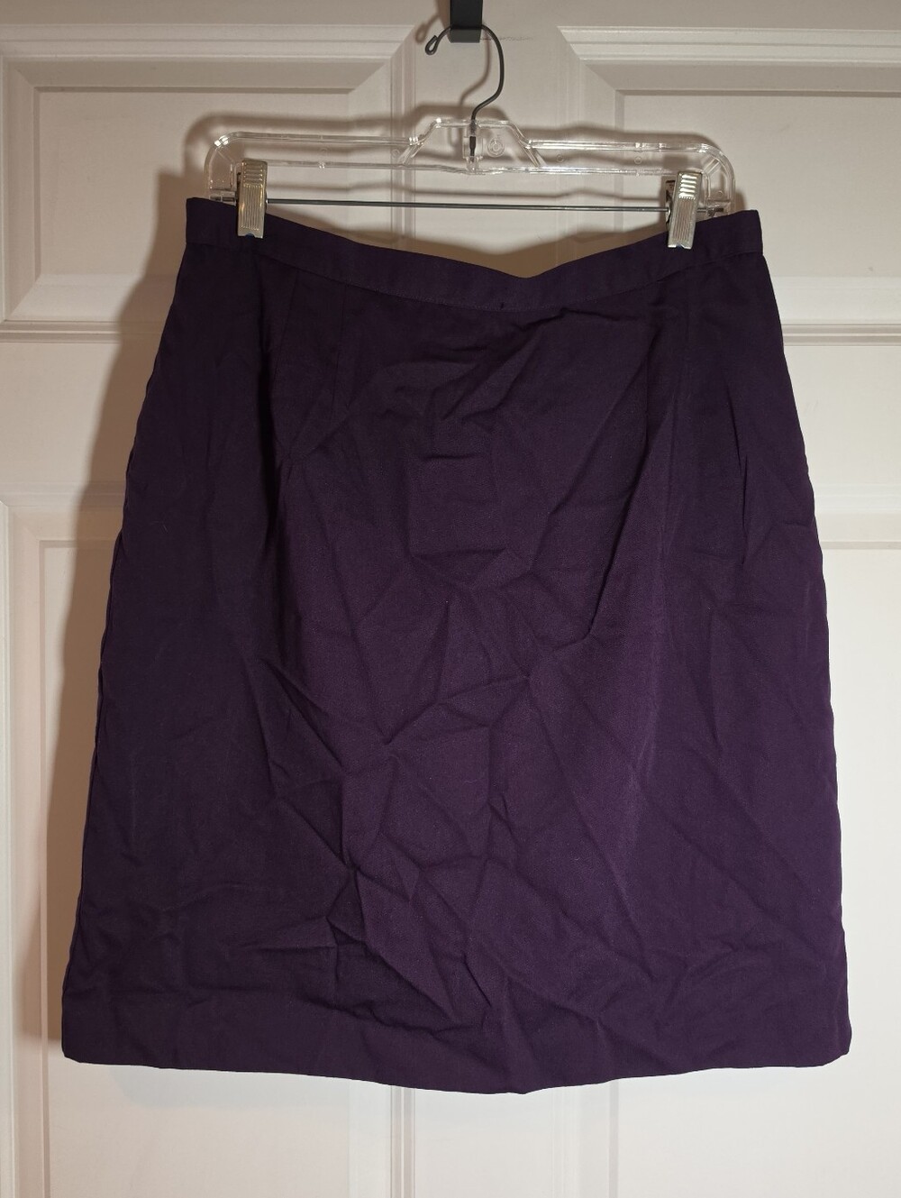 Isaac Hazan Vintage Purple Lined Knee Length Dress Skirt Sz 16